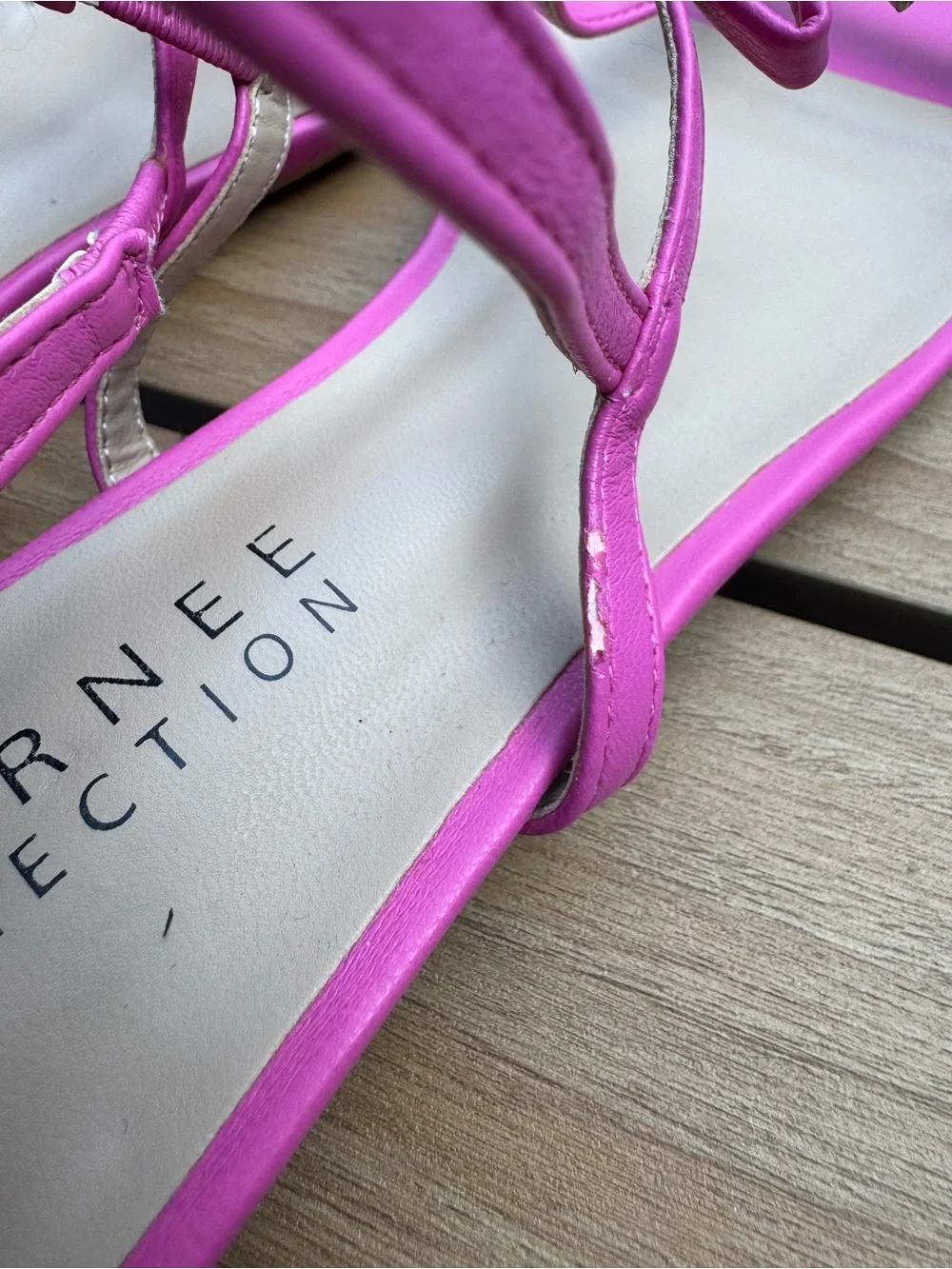 Journee Collection Pink Bow Strappy Sandals | Size 8.5